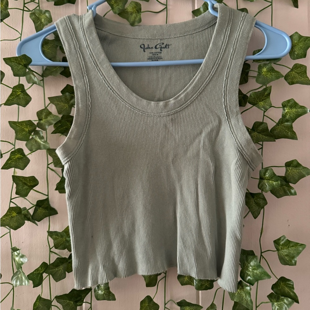 john galt tank top sage green